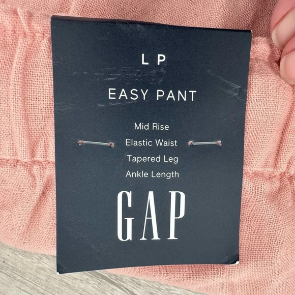 Gap Mid Rise Easy Linen-Blend Ankle Pants Casual Cargo Size Large Petite NWT - Picture 10 of 11